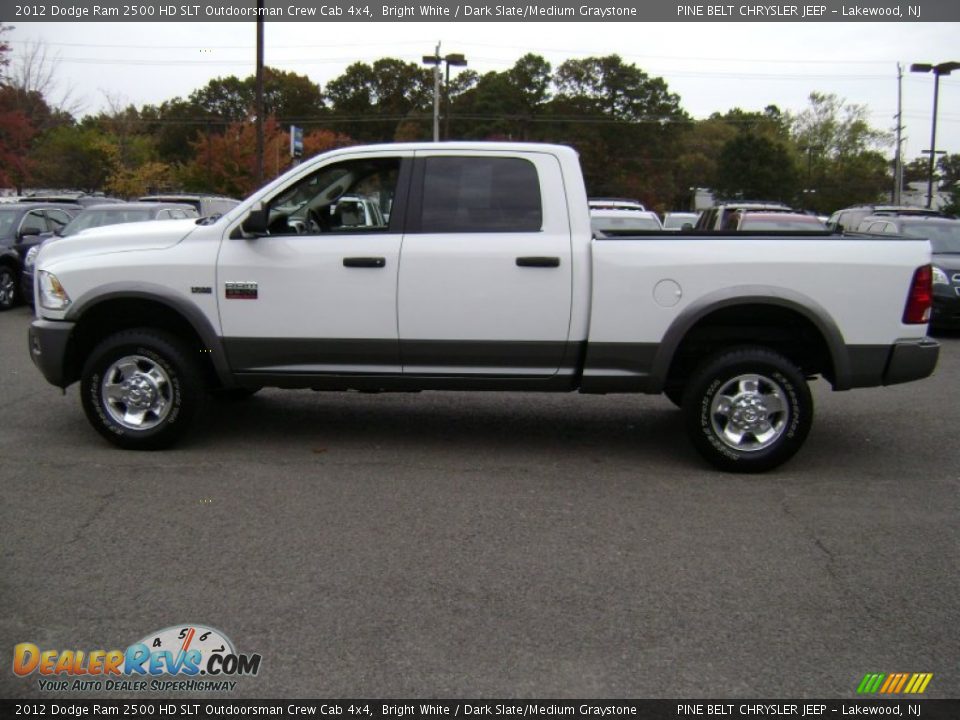 2012 Dodge Ram 2500 HD SLT Outdoorsman Crew Cab 4x4 Bright White / Dark Slate/Medium Graystone Photo #6