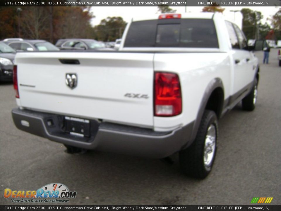 2012 Dodge Ram 2500 HD SLT Outdoorsman Crew Cab 4x4 Bright White / Dark Slate/Medium Graystone Photo #7