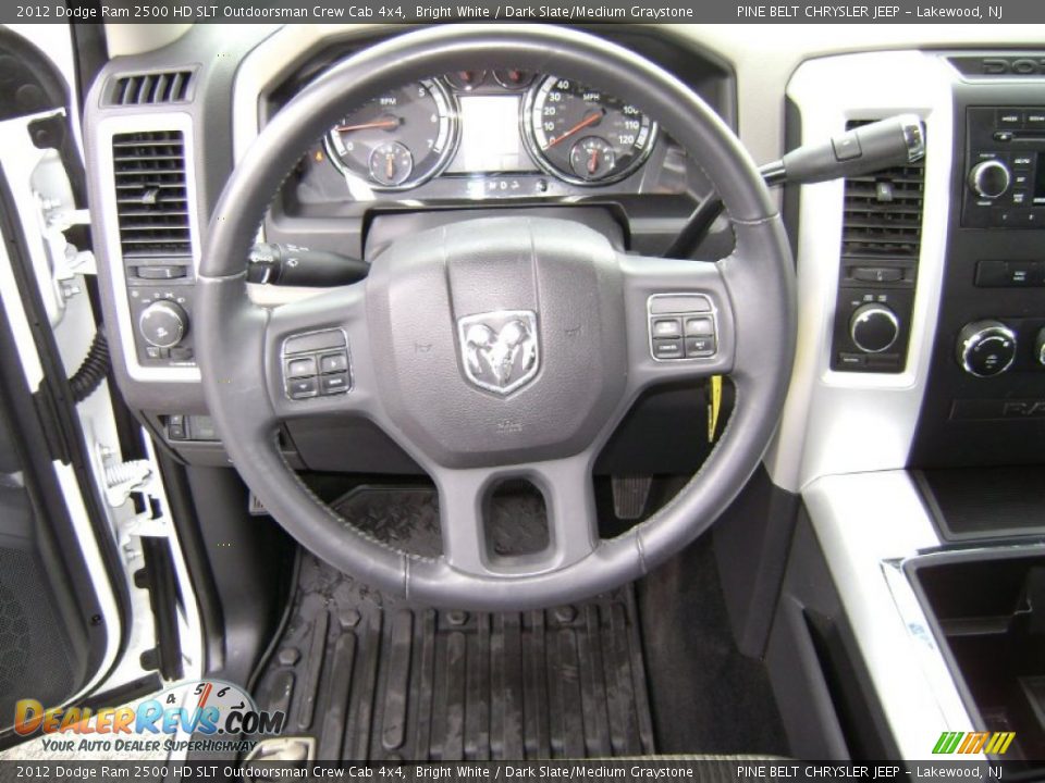 2012 Dodge Ram 2500 HD SLT Outdoorsman Crew Cab 4x4 Bright White / Dark Slate/Medium Graystone Photo #14