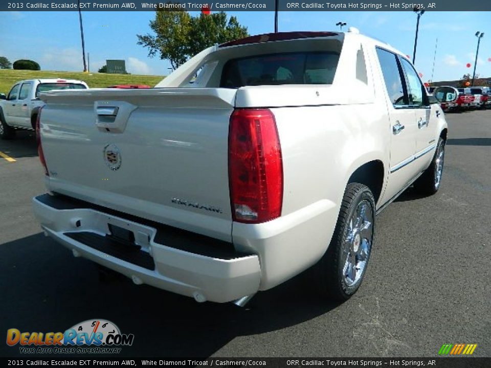 2013 Cadillac Escalade EXT Premium AWD White Diamond Tricoat / Cashmere/Cocoa Photo #3