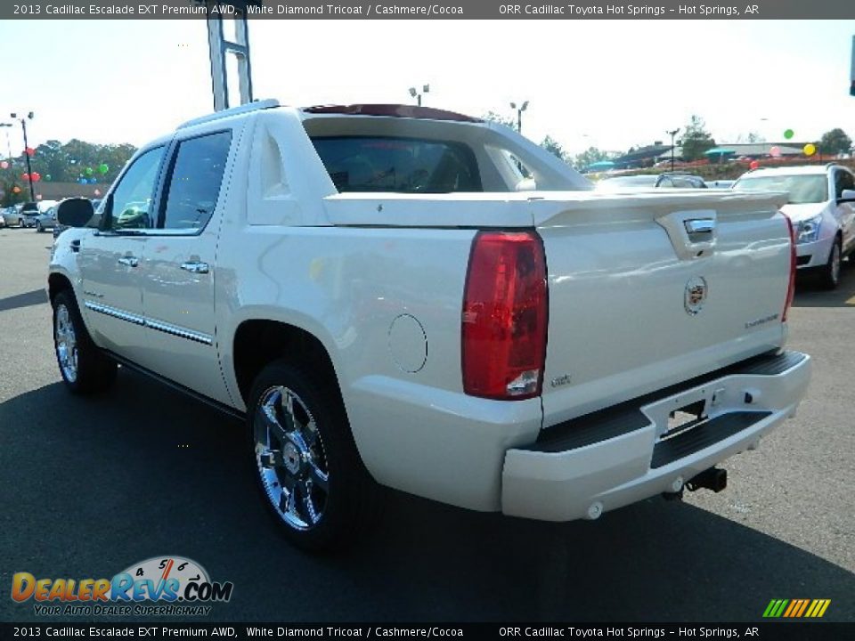 2013 Cadillac Escalade EXT Premium AWD White Diamond Tricoat / Cashmere/Cocoa Photo #5