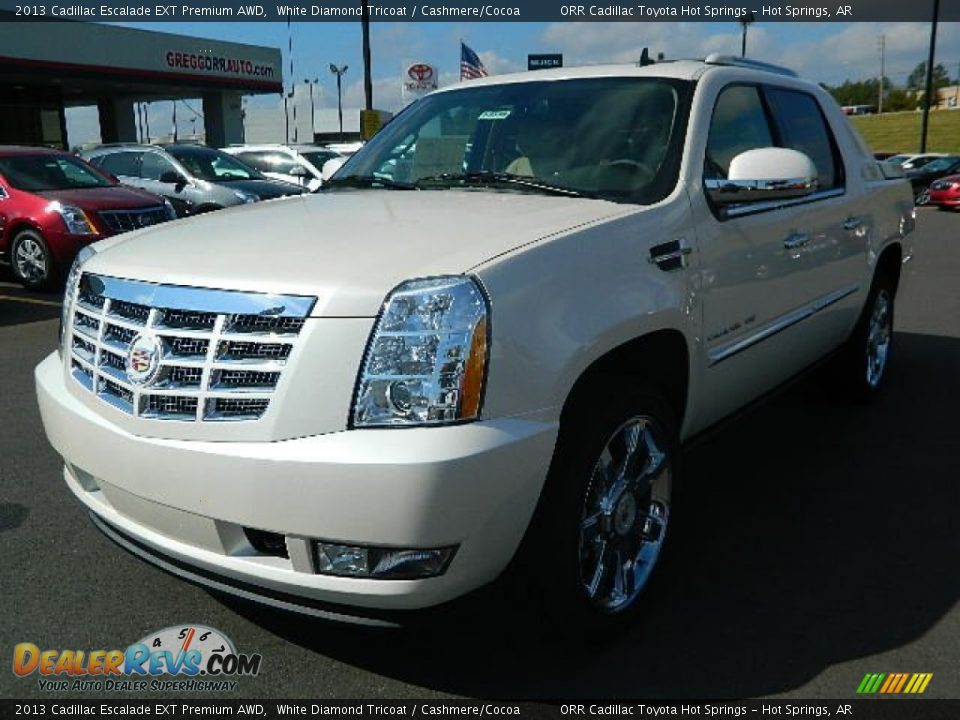 2013 Cadillac Escalade EXT Premium AWD White Diamond Tricoat / Cashmere/Cocoa Photo #7