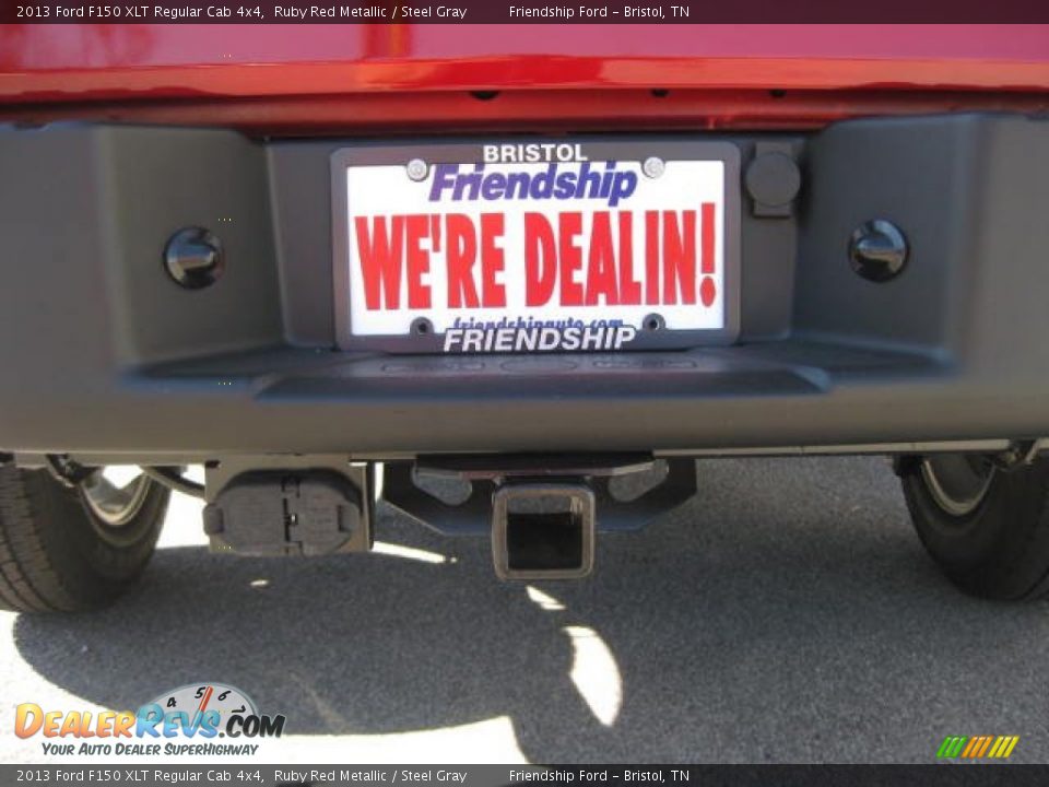 2013 Ford F150 XLT Regular Cab 4x4 Ruby Red Metallic / Steel Gray Photo #9