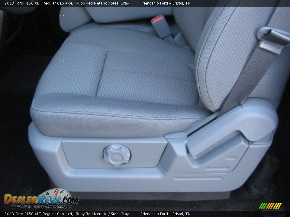 2013 Ford F150 XLT Regular Cab 4x4 Ruby Red Metallic / Steel Gray Photo #11