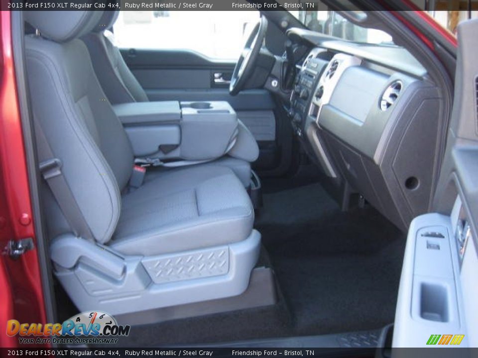 2013 Ford F150 XLT Regular Cab 4x4 Ruby Red Metallic / Steel Gray Photo #14