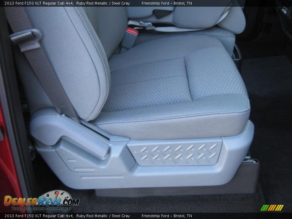 2013 Ford F150 XLT Regular Cab 4x4 Ruby Red Metallic / Steel Gray Photo #15