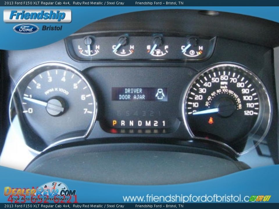 2013 Ford F150 XLT Regular Cab 4x4 Ruby Red Metallic / Steel Gray Photo #21