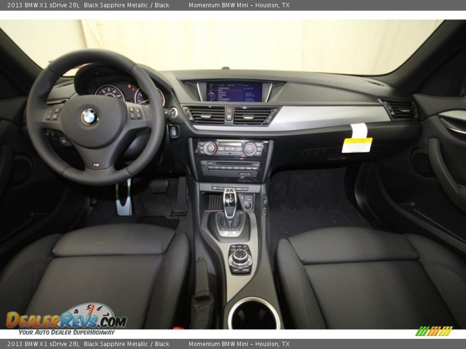 2013 BMW X1 sDrive 28i Black Sapphire Metallic / Black Photo #4