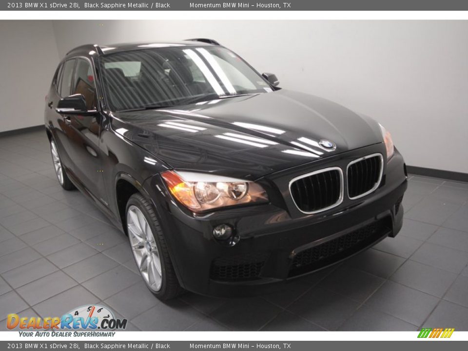 2013 BMW X1 sDrive 28i Black Sapphire Metallic / Black Photo #5