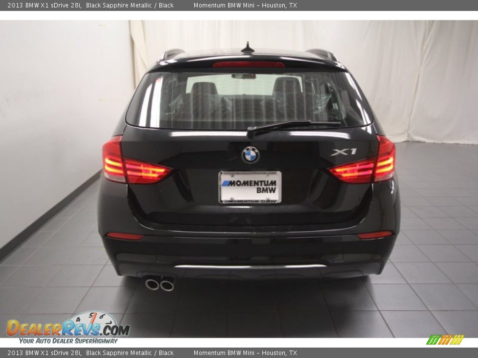 2013 BMW X1 sDrive 28i Black Sapphire Metallic / Black Photo #9