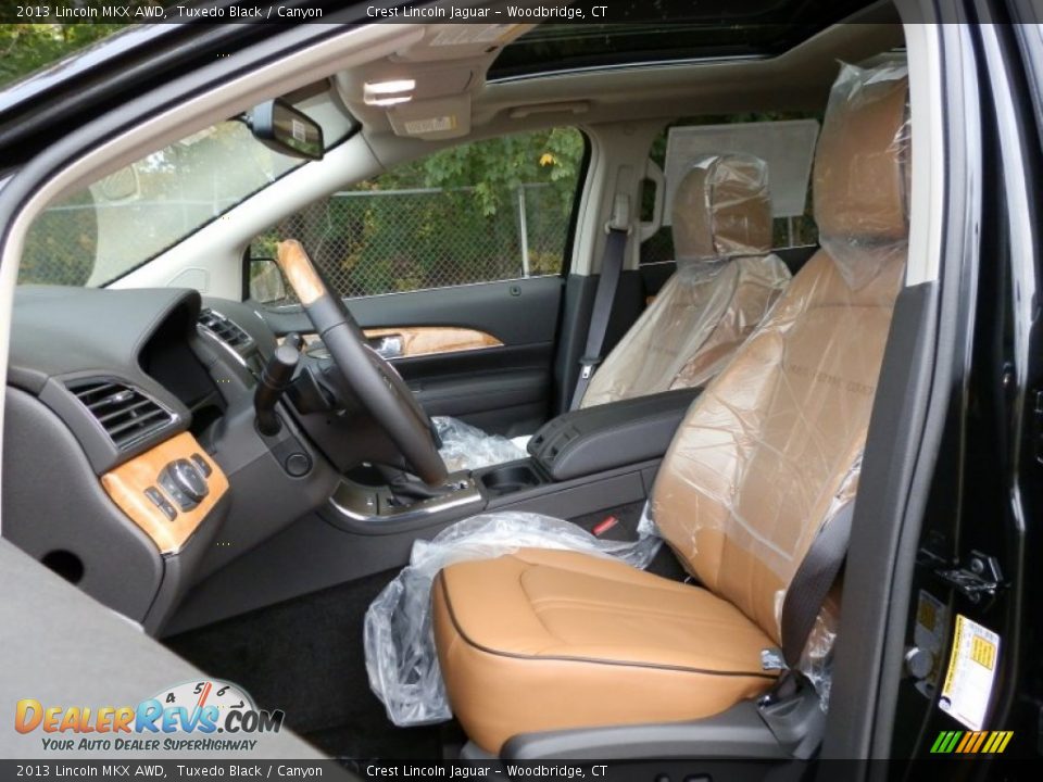 2013 Lincoln MKX AWD Tuxedo Black / Canyon Photo #8