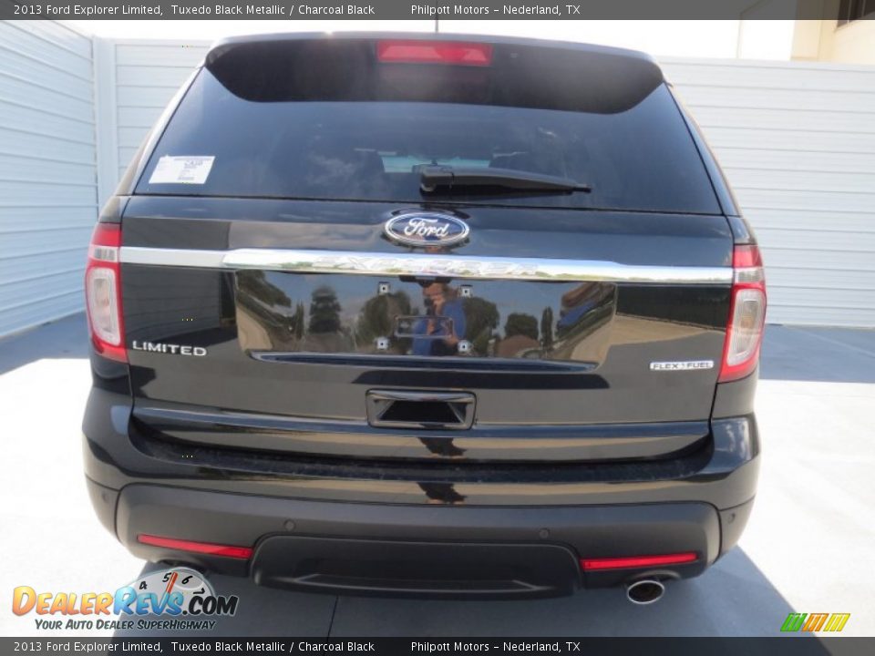 2013 Ford Explorer Limited Tuxedo Black Metallic / Charcoal Black Photo #4