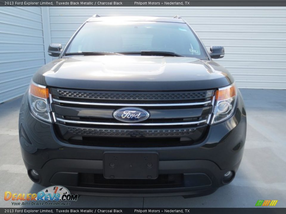 2013 Ford Explorer Limited Tuxedo Black Metallic / Charcoal Black Photo #7