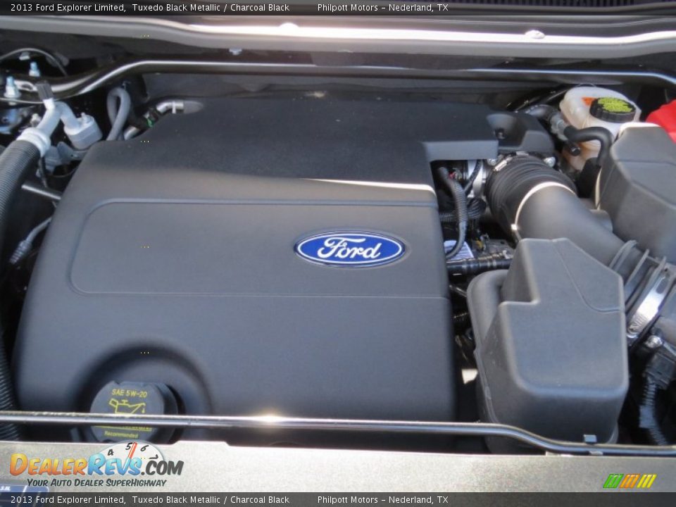 2013 Ford Explorer Limited Tuxedo Black Metallic / Charcoal Black Photo #14