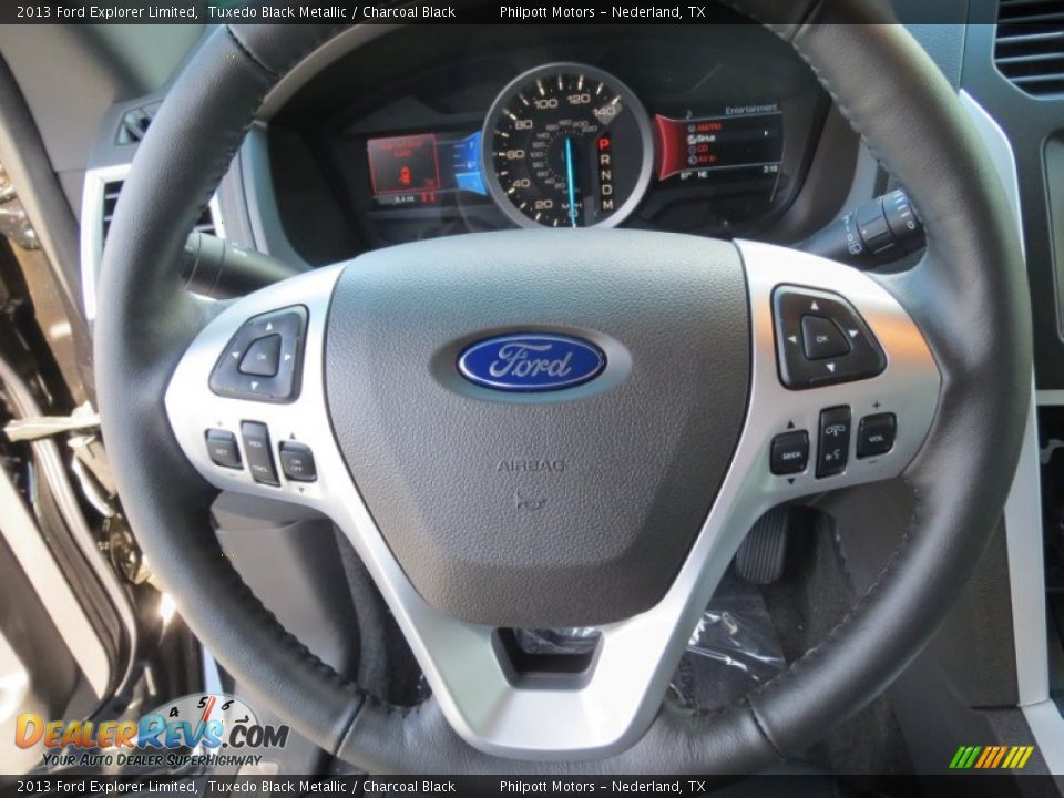 2013 Ford Explorer Limited Tuxedo Black Metallic / Charcoal Black Photo #33