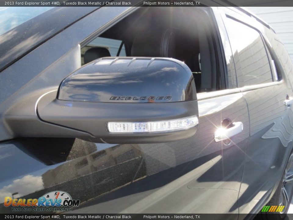 2013 Ford Explorer Sport 4WD Tuxedo Black Metallic / Charcoal Black Photo #11