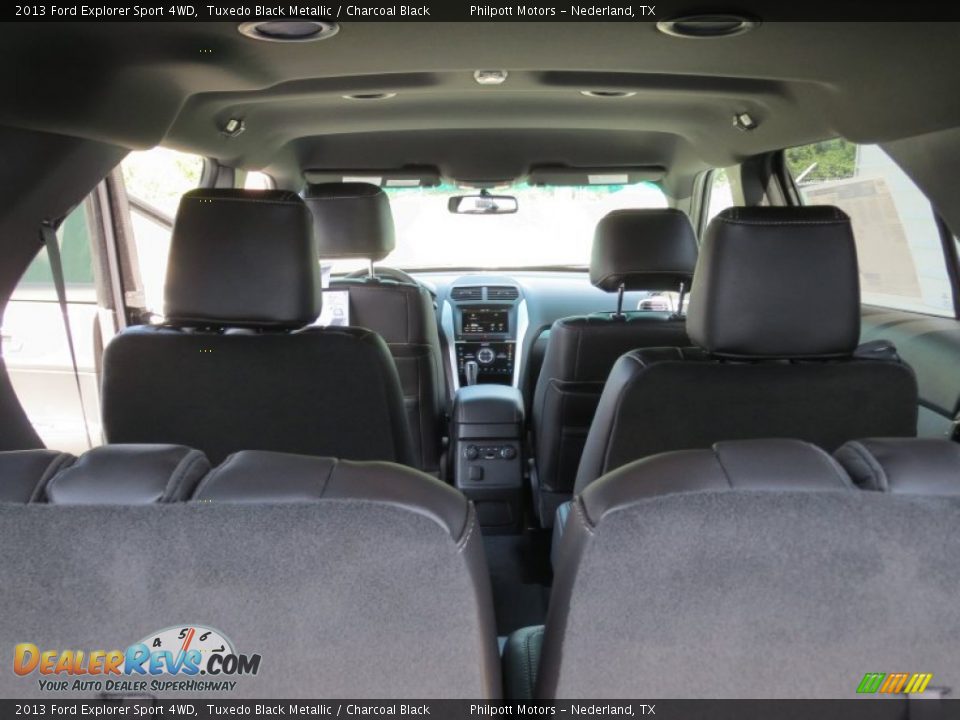 2013 Ford Explorer Sport 4WD Tuxedo Black Metallic / Charcoal Black Photo #17