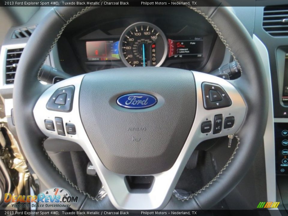 2013 Ford Explorer Sport 4WD Steering Wheel Photo #29