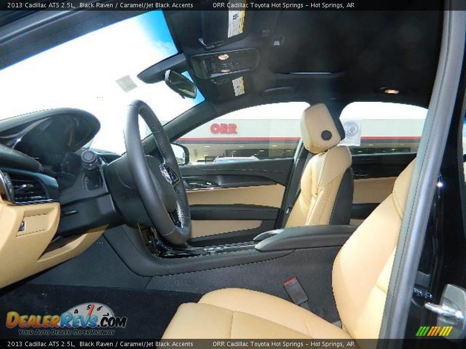 Caramel Jet Black Accents Interior 2013 Cadillac Ats 2 5l