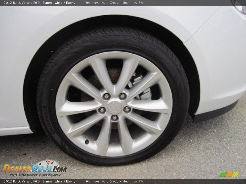 2012 Buick Verano FWD Summit White / Ebony Photo #3