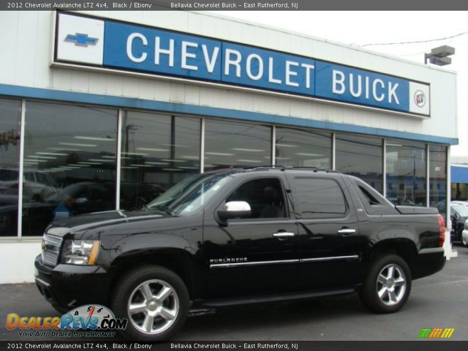 2012 Chevrolet Avalanche LTZ 4x4 Black / Ebony Photo #1