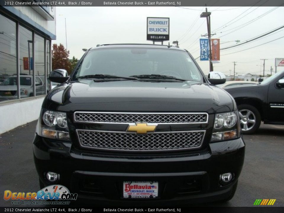 2012 Chevrolet Avalanche LTZ 4x4 Black / Ebony Photo #2