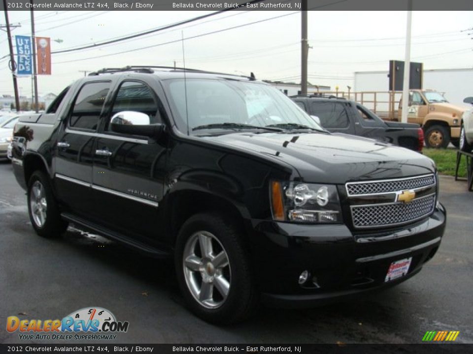 2012 Chevrolet Avalanche LTZ 4x4 Black / Ebony Photo #3