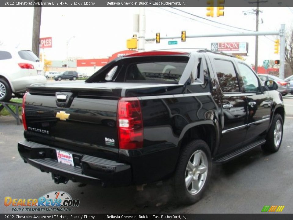 2012 Chevrolet Avalanche LTZ 4x4 Black / Ebony Photo #4