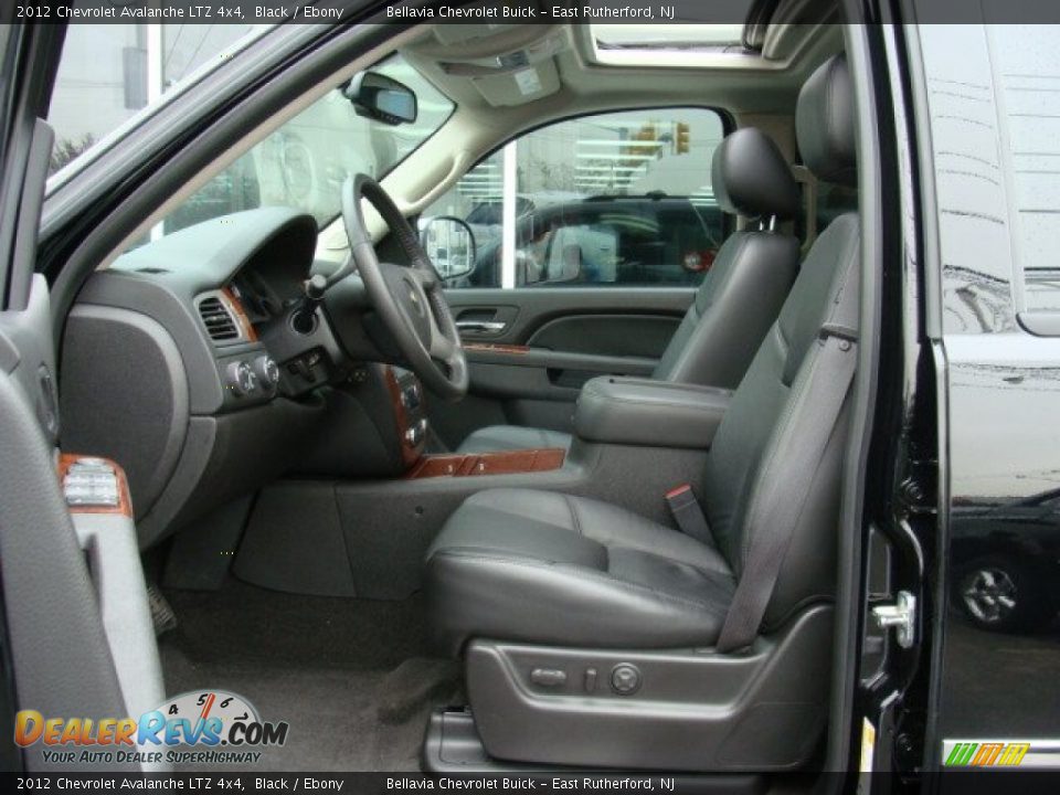 2012 Chevrolet Avalanche LTZ 4x4 Black / Ebony Photo #7