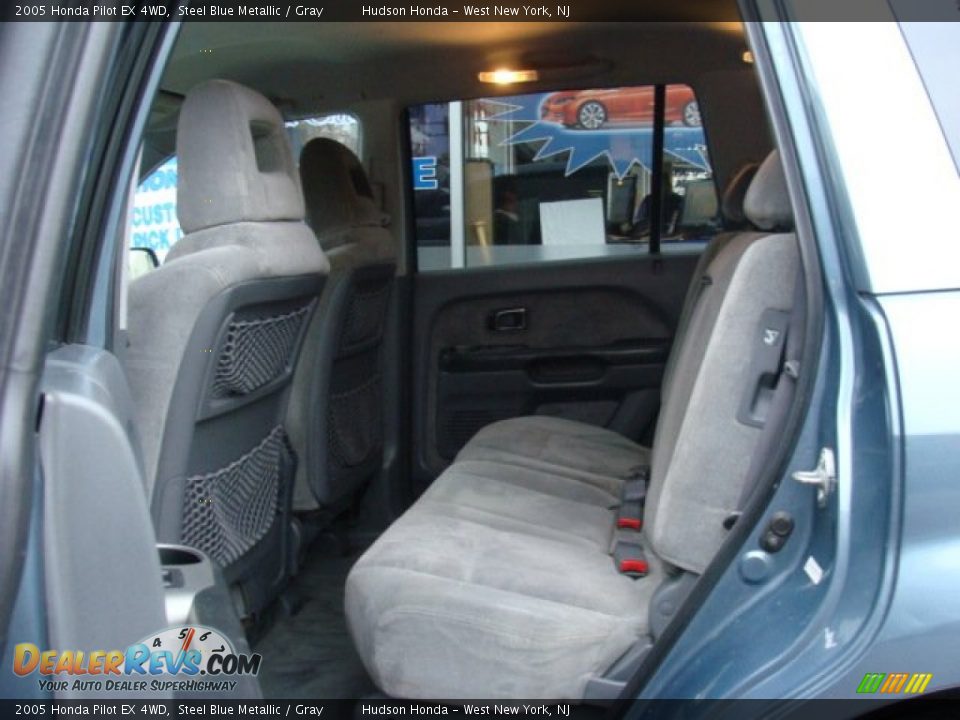 2005 Honda Pilot EX 4WD Steel Blue Metallic / Gray Photo #14