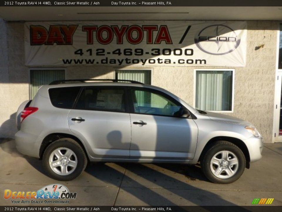 2012 Toyota RAV4 I4 4WD Classic Silver Metallic / Ash Photo #1