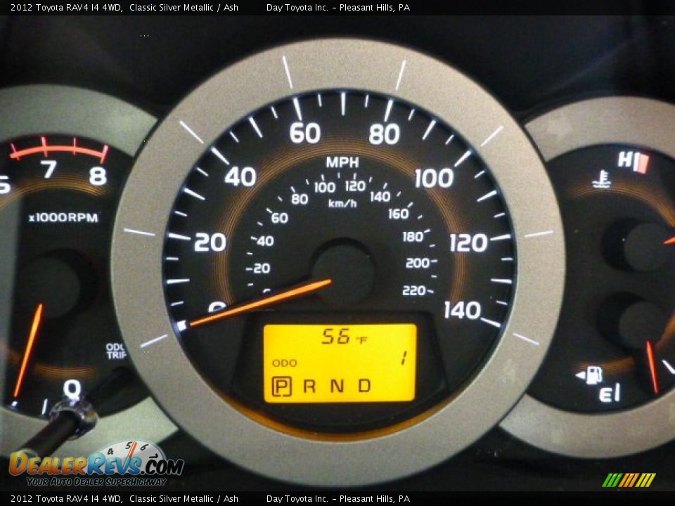 2012 Toyota RAV4 I4 4WD Classic Silver Metallic / Ash Photo #20