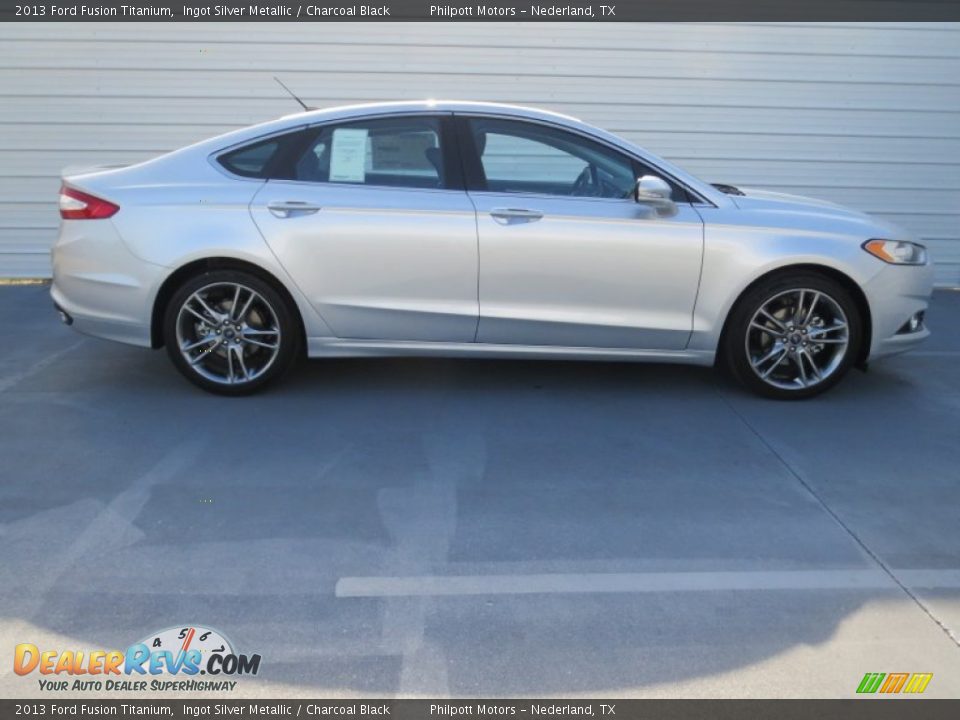 Ingot Silver Metallic 2013 Ford Fusion Titanium Photo #2