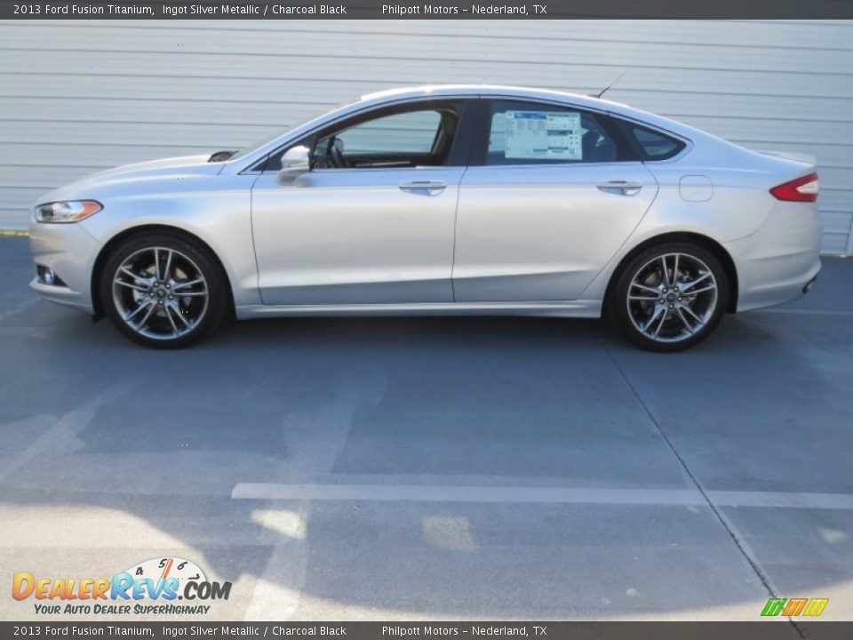 Ingot Silver Metallic 2013 Ford Fusion Titanium Photo #5