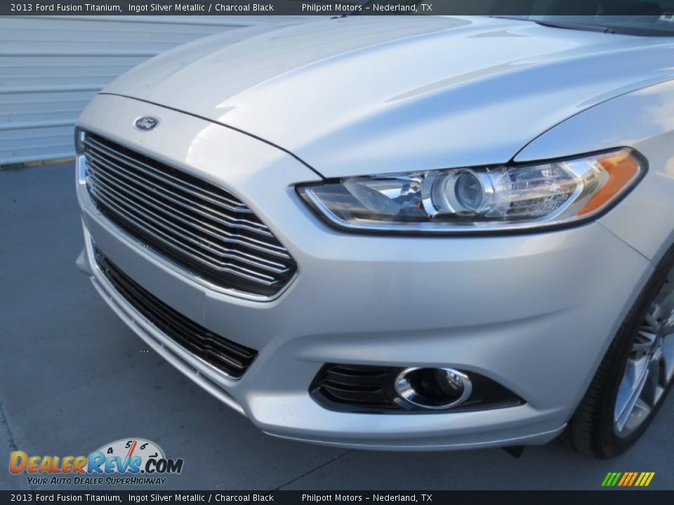 2013 Ford Fusion Titanium Ingot Silver Metallic / Charcoal Black Photo #9