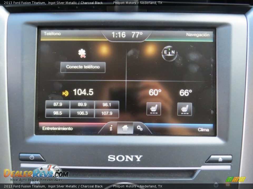 Controls of 2013 Ford Fusion Titanium Photo #26