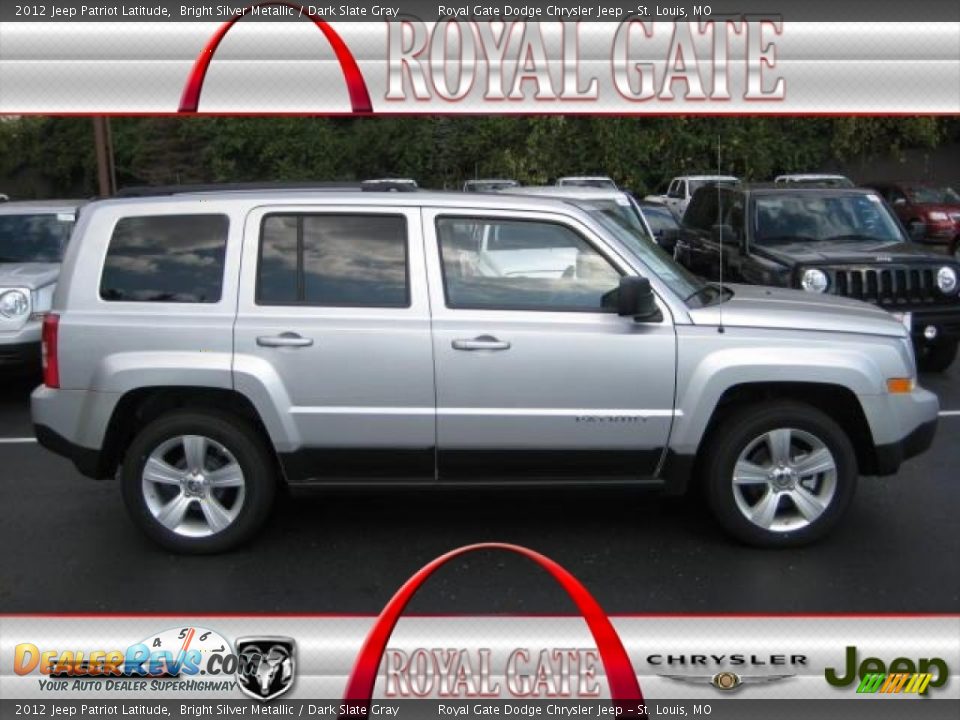 2012 Jeep Patriot Latitude Bright Silver Metallic / Dark Slate Gray Photo #1