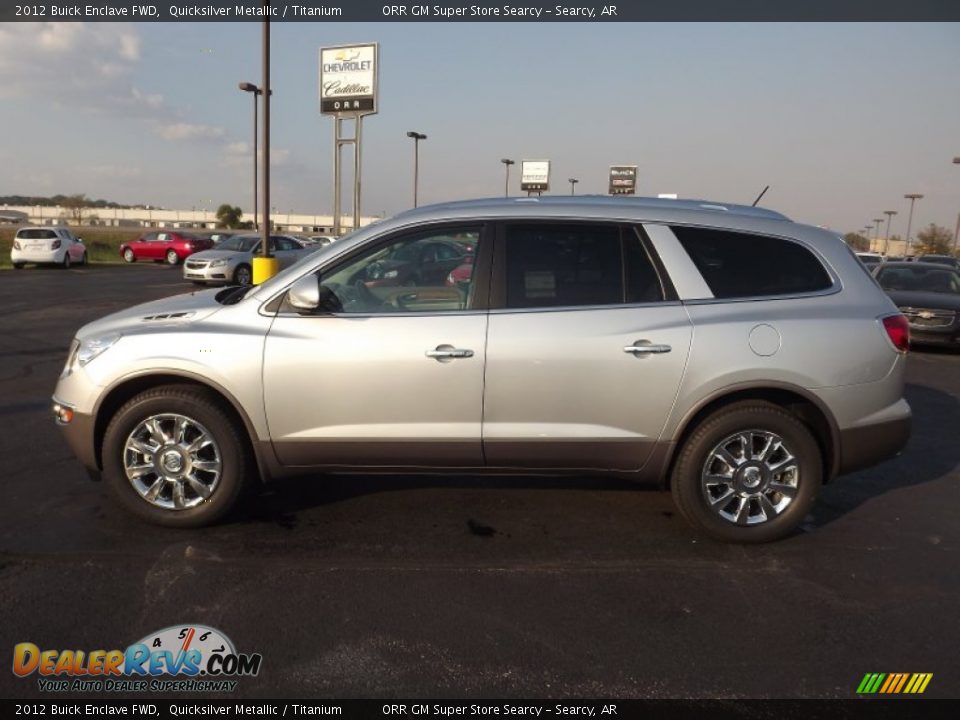 2012 Buick Enclave FWD Quicksilver Metallic / Titanium Photo #8