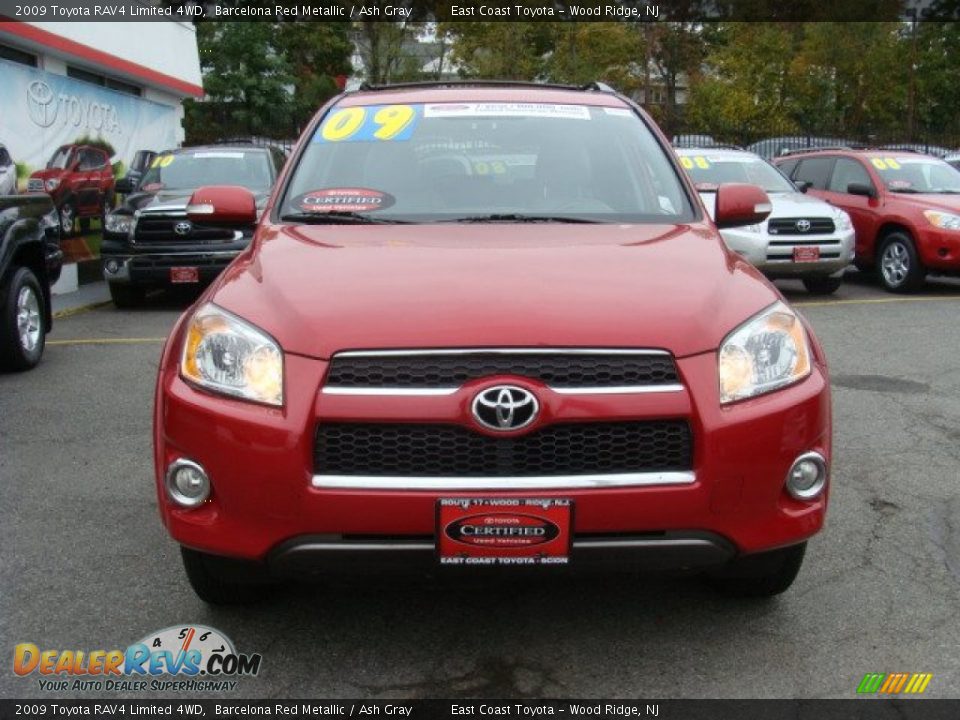 2009 Toyota RAV4 Limited 4WD Barcelona Red Metallic / Ash Gray Photo #2