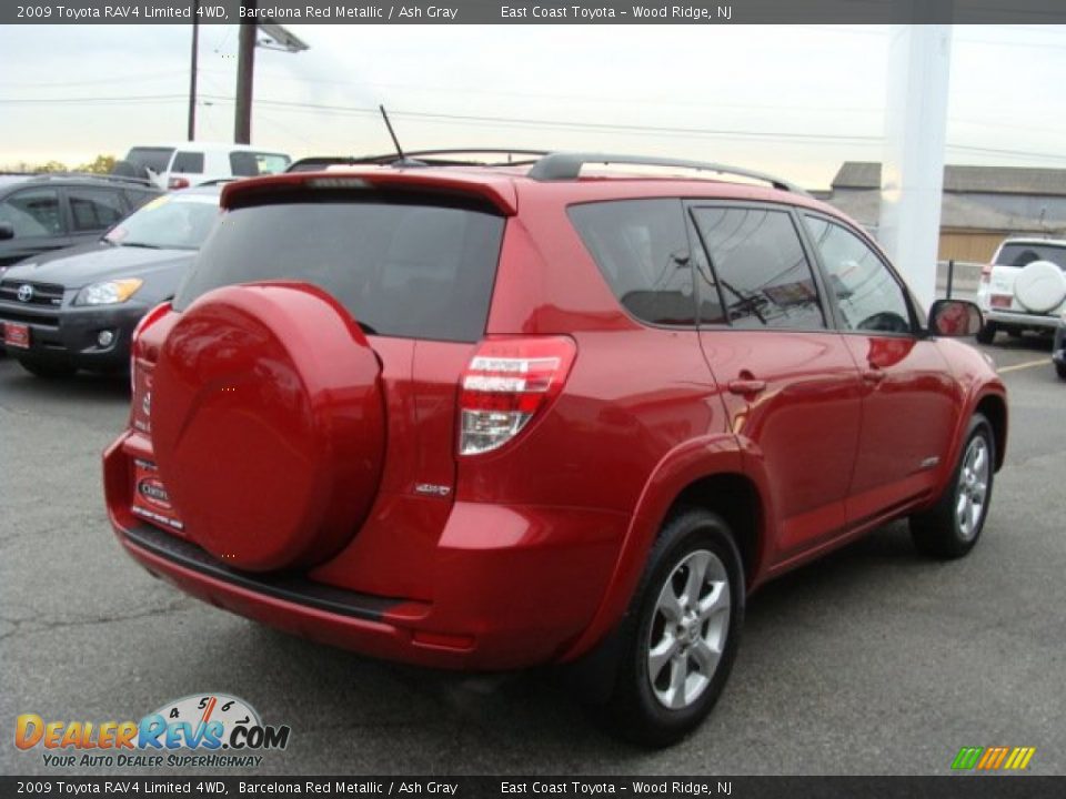 2009 Toyota RAV4 Limited 4WD Barcelona Red Metallic / Ash Gray Photo #4