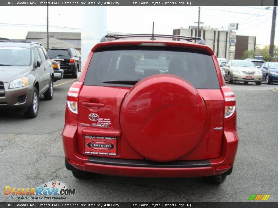 2009 Toyota RAV4 Limited 4WD Barcelona Red Metallic / Ash Gray Photo #5