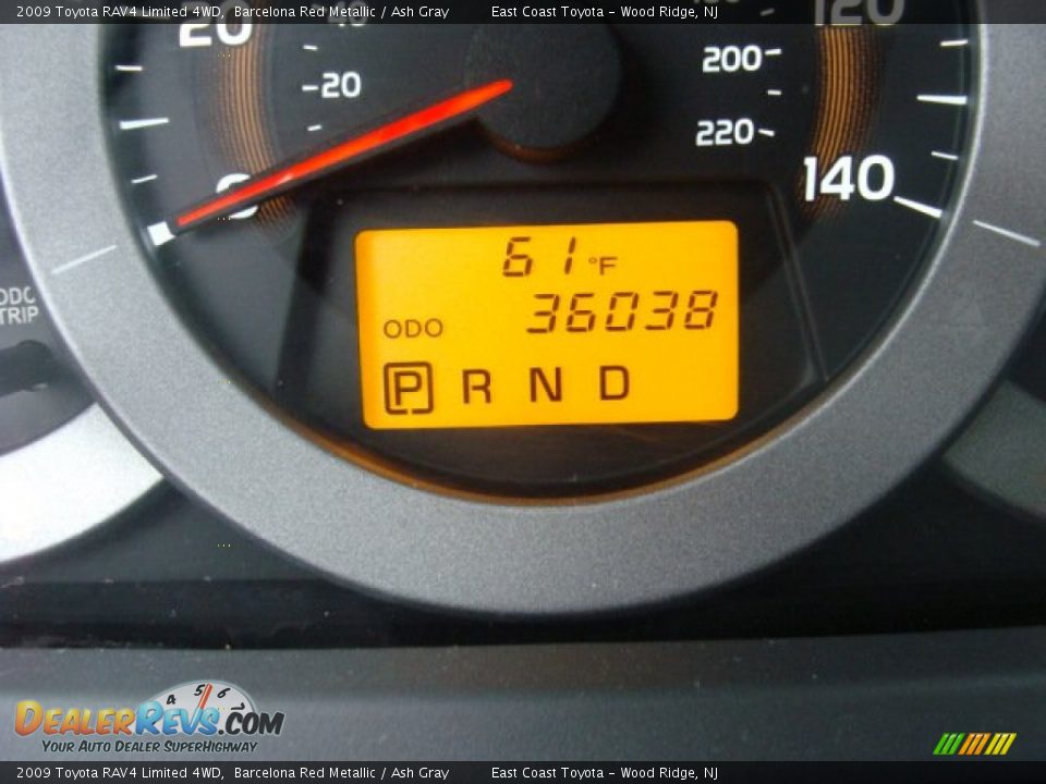2009 Toyota RAV4 Limited 4WD Barcelona Red Metallic / Ash Gray Photo #10