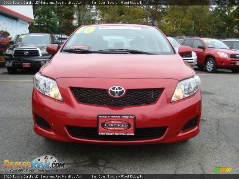 2010 Toyota Corolla LE Barcelona Red Metallic / Ash Photo #2
