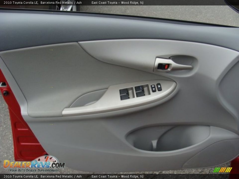 2010 Toyota Corolla LE Barcelona Red Metallic / Ash Photo #6