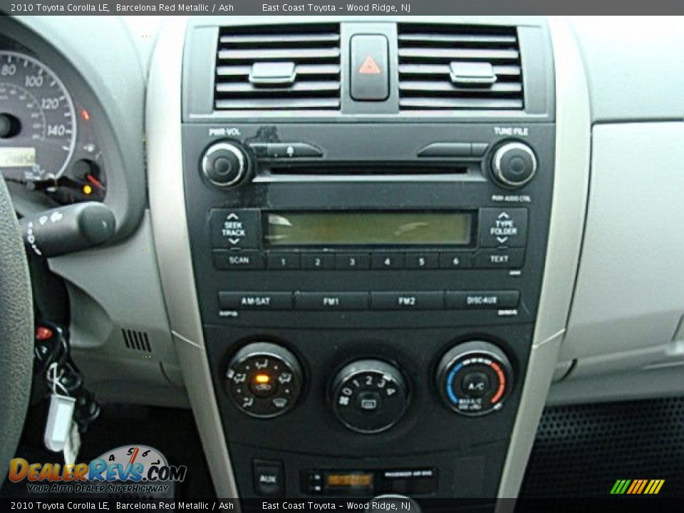 2010 Toyota Corolla LE Barcelona Red Metallic / Ash Photo #10