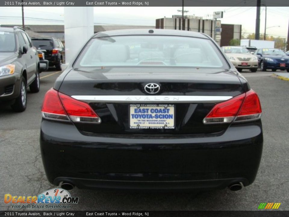 2011 Toyota Avalon Black / Light Gray Photo #5