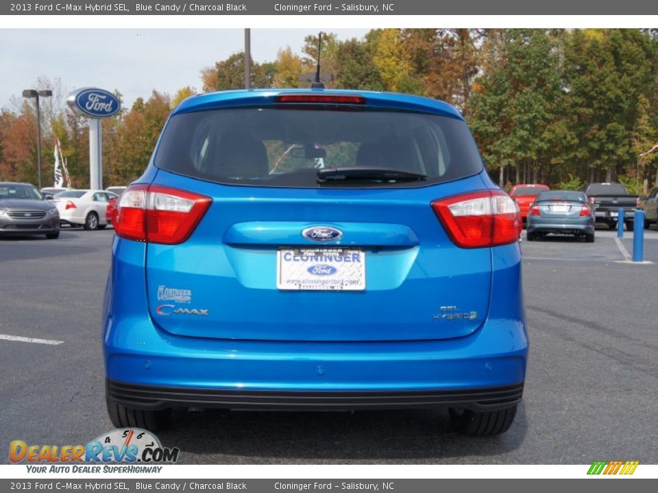 2013 Ford C-Max Hybrid SEL Blue Candy / Charcoal Black Photo #4