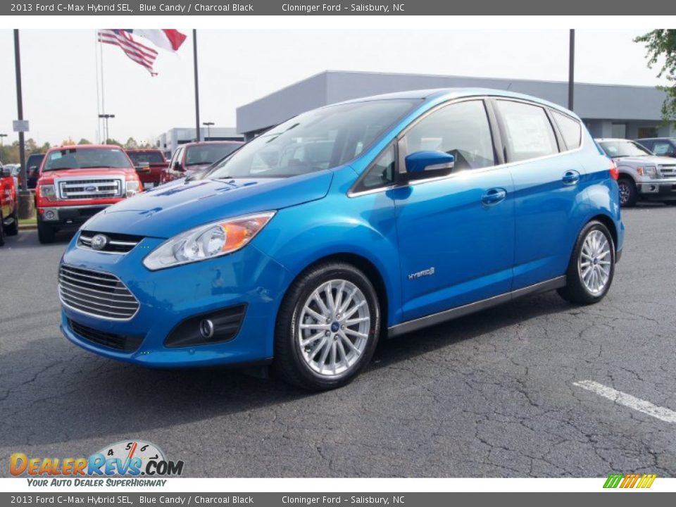 2013 Ford C-Max Hybrid SEL Blue Candy / Charcoal Black Photo #6