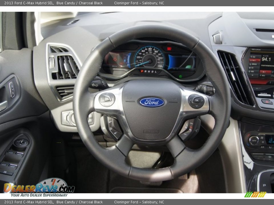 2013 Ford C-Max Hybrid SEL Steering Wheel Photo #31