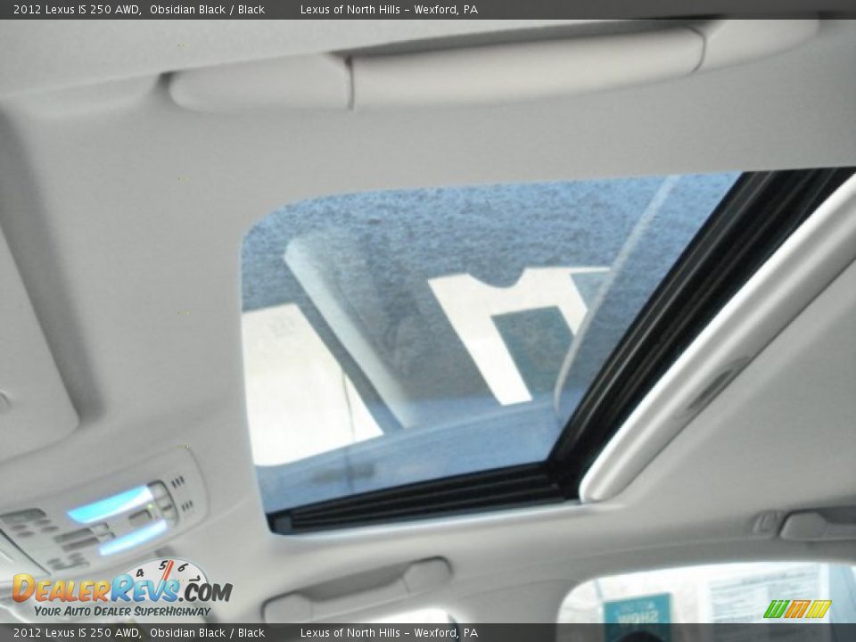 2012 Lexus IS 250 AWD Obsidian Black / Black Photo #13